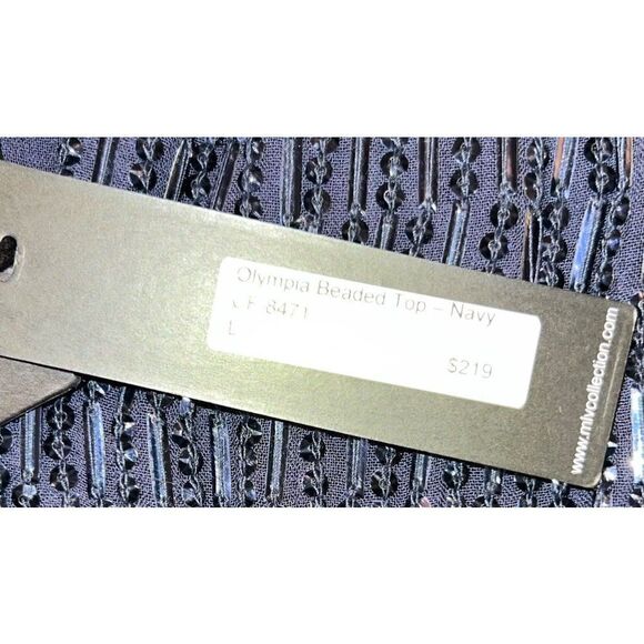 Women's MLV Olympia Beaded Top (L) - Picture 3 of 3